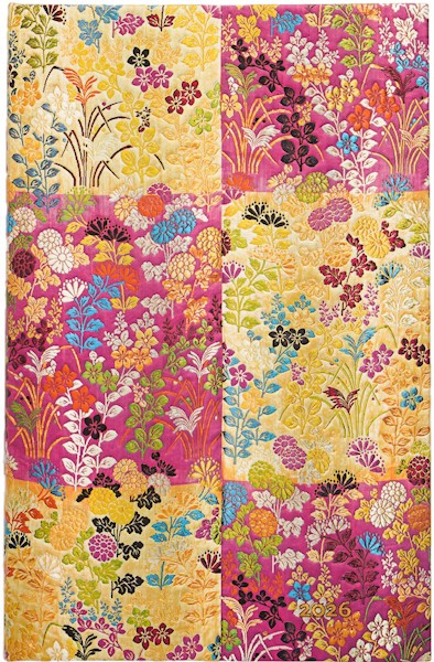 Щотижневик горизонтальний Paperblanks на 2026 рік Японське Кімоно Кара-орі Рожевий А5
