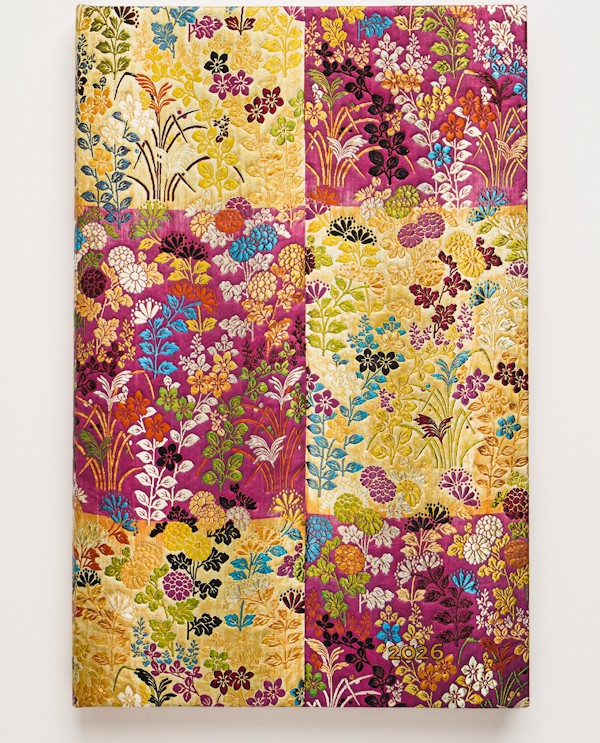 Щотижневик горизонтальний Paperblanks на 2026 рік Японське Кімоно Кара-орі Рожевий А5