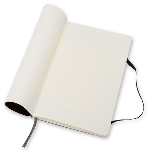 Блокнот Moleskine Classic середній 13 x 21 см нелінований чорний м'який
