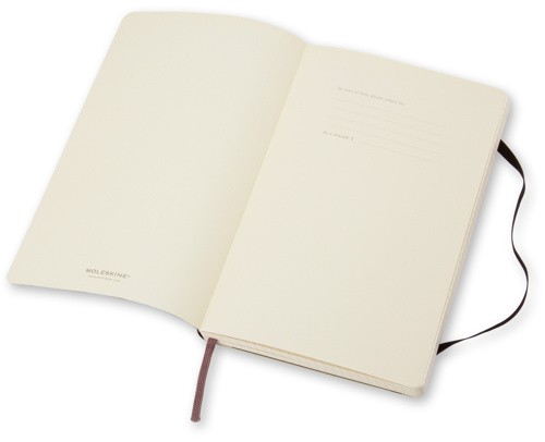 Блокнот Moleskine Classic середній 13 x 21 см нелінований чорний м'який