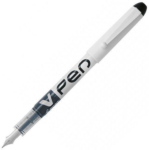 Одноразова чорнильна ручка Pilot V-Pen Erasable чорна