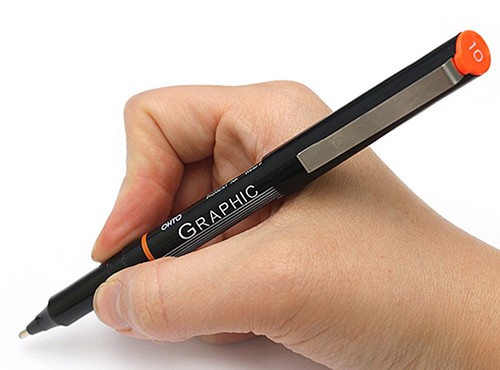 Лінер Ohto Graphic 02 чорний 0,35 мм 