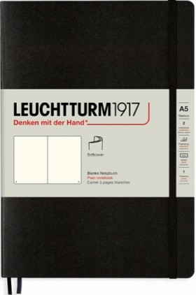 Блокнот Leuchtturm1917 Soft м'який середній 14,5 х 21 см нелінований чорний 