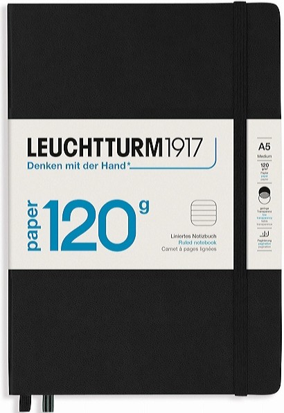 Блокнот Leuchtturm1917 Edition 120 середній 14,5 х 21 см в лінію чорний
