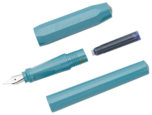 Чорнильна ручка Kaweco Perkeo Breezy Teal бірюзова перо M (середнє)