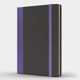 Блокнот Like U PRO в крапку Сірий з фіолетовим