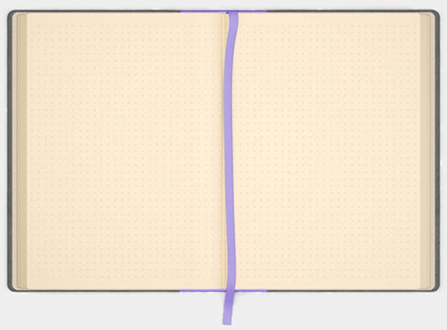 Блокнот Like U PRO в крапку Сірий з фіолетовим