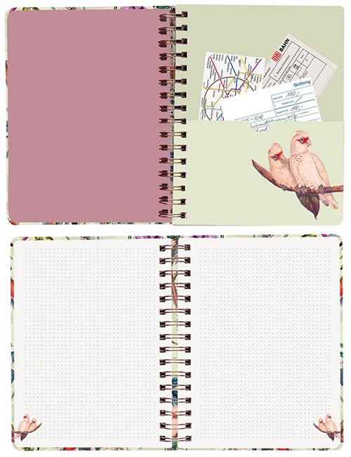 Блокнот на спіралі Cedon Paradies середній 16,5 х 21 см в крапку 