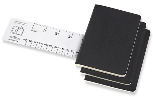 Набір зошитів Moleskine Cahier кишеньковий 9 х 14 см в крапку чорний 