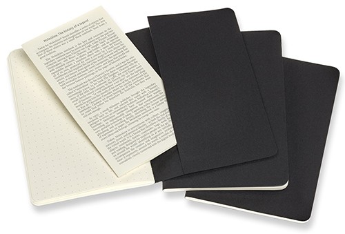 Набір зошитів Moleskine Cahier кишеньковий 9 х 14 см в крапку чорний 