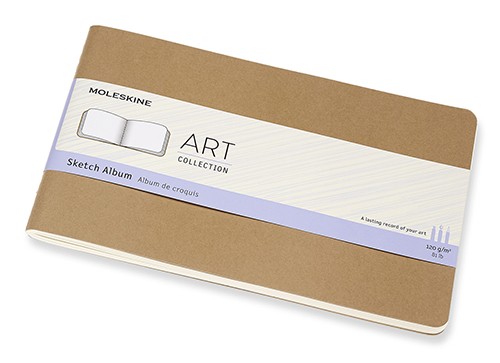 Скетчбук Moleskine Art Cahier середній 21 х 13 см нелінований бежевий 