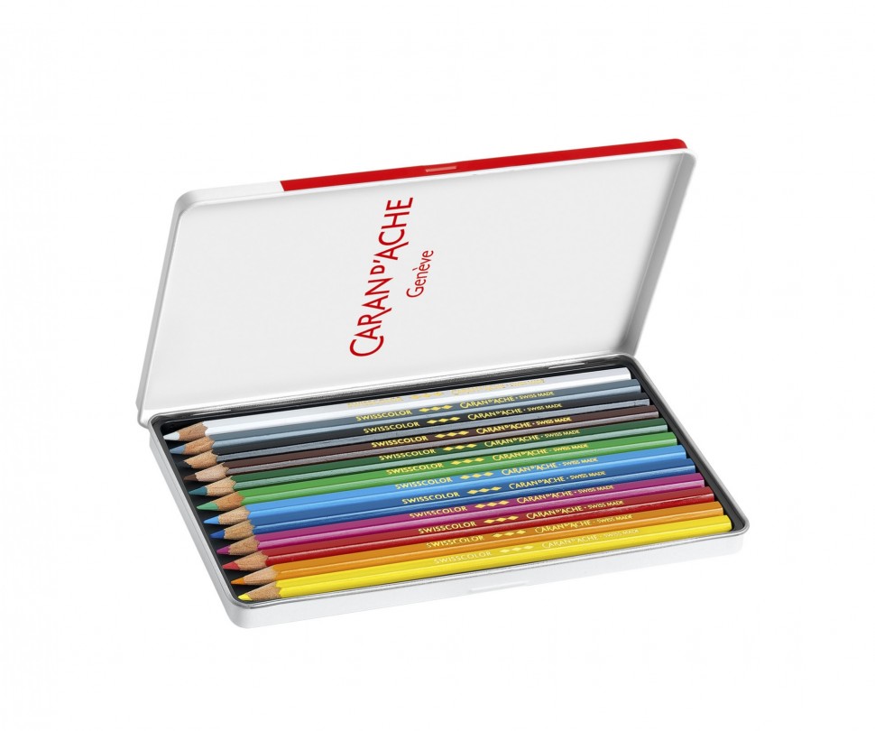 Набір водостійких олівців Caran d'Ache Swisscolor 12 штук