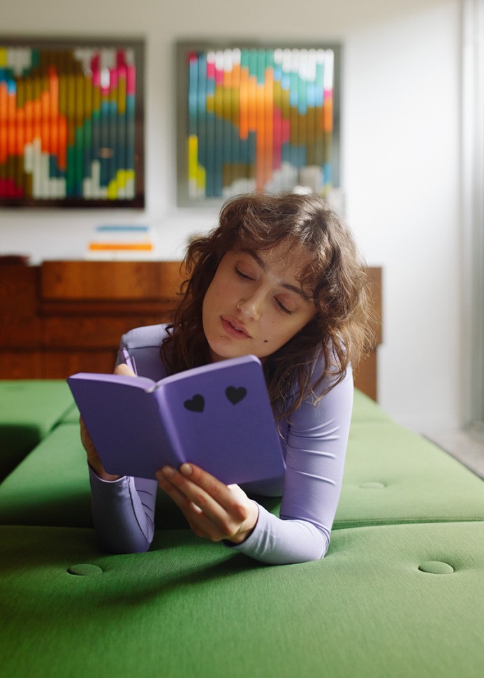 Блокнот Nuuna Graphic Give Me Your Heart 10,8 х 15 см в крапку