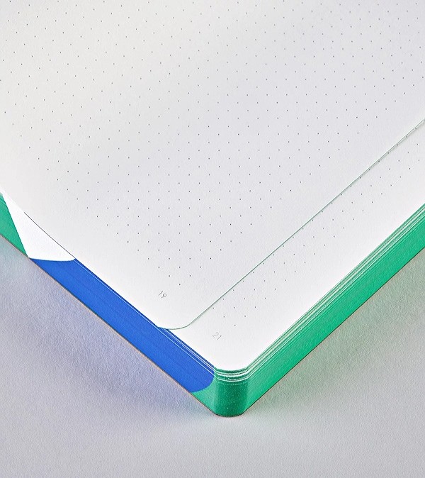 Блокнот Nuuna Graphic Soft Ice 16,5 х 22 см в крапку