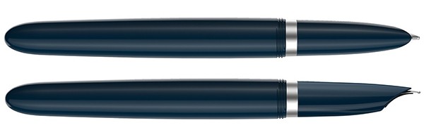 Чорнильна ручка Parker 51 Midnight Blue CT FP темно-синя/сталь перо F (тонке)