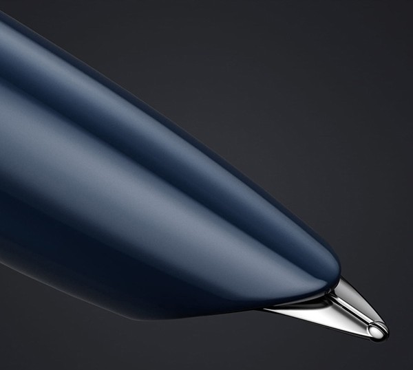 Чорнильна ручка Parker 51 Midnight Blue CT FP темно-синя/сталь перо F (тонке)