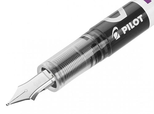 Одноразова чорнильна ручка Pilot V-Pen Erasable фіолетова