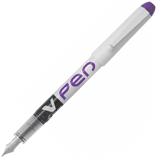 Одноразова чорнильна ручка Pilot V-Pen Erasable фіолетова