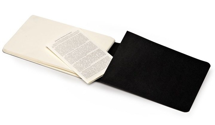 Скетчбук Moleskine Art Cahier середній 21 х 13 см нелінований чорний 