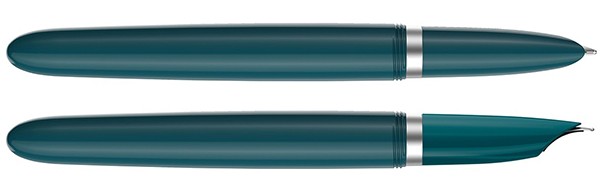 Чорнильна ручка Parker 51 Teal Blue CT FP бірюзова/сталь перо F (тонке)