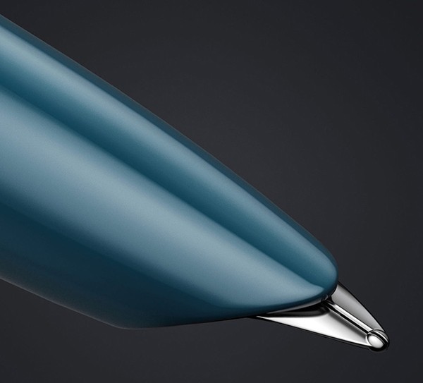 Чорнильна ручка Parker 51 Teal Blue CT FP бірюзова/сталь перо F (тонке)