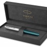 Чорнильна ручка Parker 51 Teal Blue CT FP бірюзова/сталь перо F (тонке)