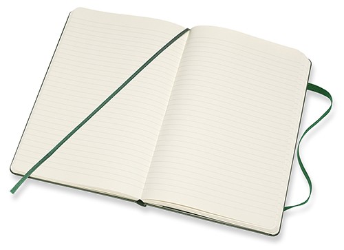 Блокнот Moleskine Classic середній 13 x 21 см в лінію миртовий зелений
