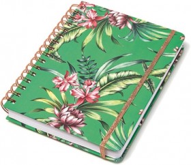 Блокнот на спіралі Cedon Тропіки середній 16,5 х 21 см в крапку 