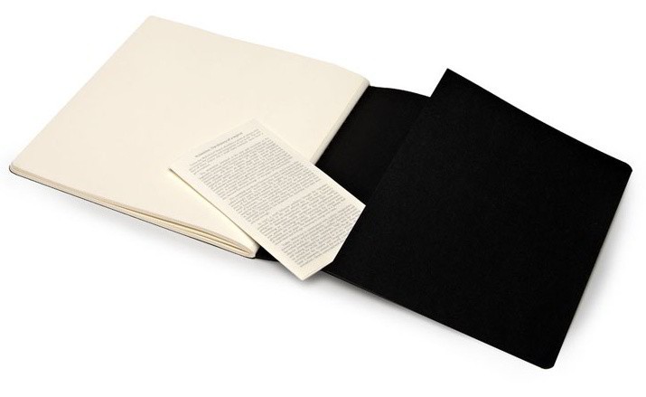 Скетчбук Moleskine Art Cahier квадратний 19 х 19 см нелінований чорний 