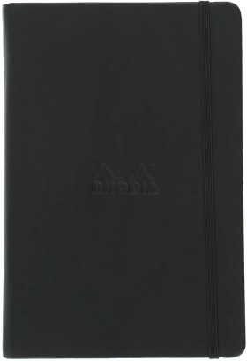 Блокнот Rhodia Webnotebook A5 14 х 21 см чорний в крапку 