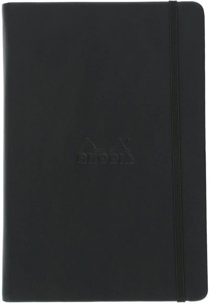 Блокнот Rhodia Webnotebook A5 14 х 21 см чорний в крапку 