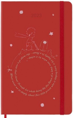 Щотижневик з місцем для записів Moleskine Le Petite Prince на 2023 рік середній 13 х 21 см Троянда