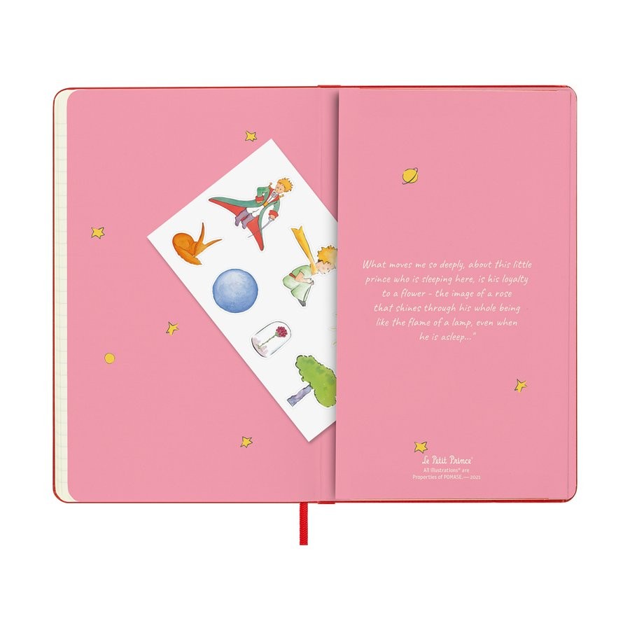 Щотижневик з місцем для записів Moleskine Le Petite Prince на 2023 рік середній 13 х 21 см Троянда