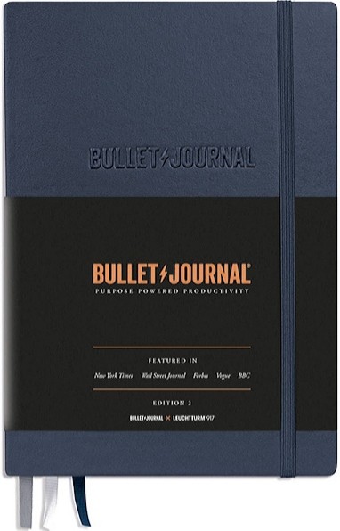 Блокнот Leuchtturm1917 Bullet Journal Edition 2 середній 14,5 х 21 см в крапку темно-синій 