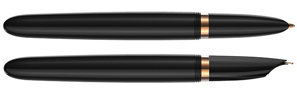 Чорнильна ручка Parker 51 Premium Black GT FP18 чорна/золото перо F (тонке)