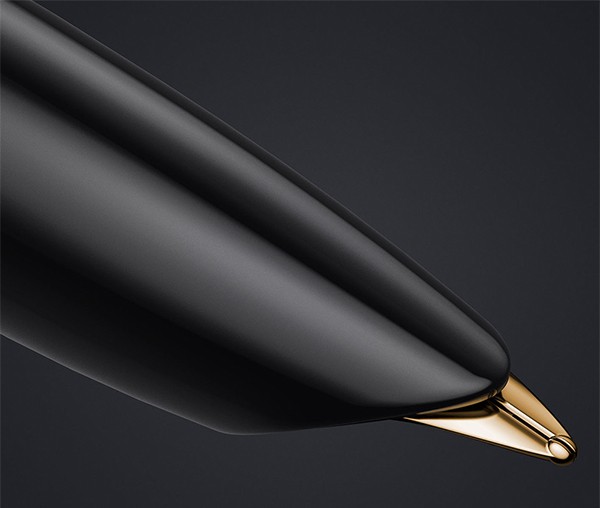 Чорнильна ручка Parker 51 Premium Black GT FP18 чорна/золото перо F (тонке)