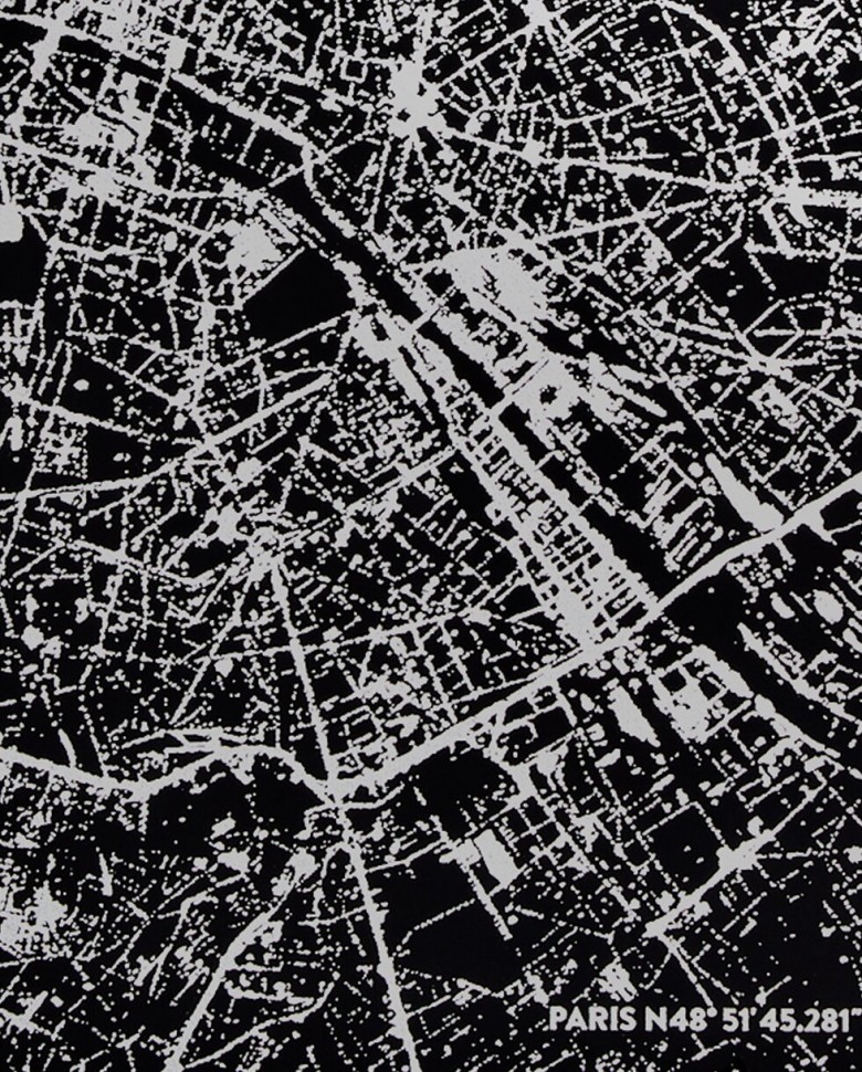 Блокнот Nuuna Nightflight Paris 16,5 х 22 см в крапку