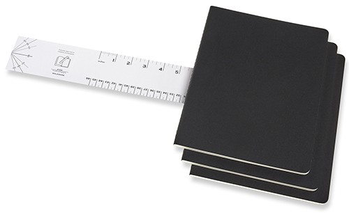 Набір зошитів Moleskine Cahier великий 19 х 25 см в крапку чорний 