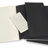 Набір зошитів Moleskine Cahier великий 19 х 25 см в крапку чорний 