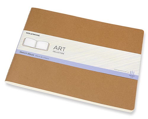 Скетчбук Moleskine Art Cahier XXL 22 х 28 см нелінований бежевий 