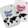 Набір обкладинок для паспорта Just Cover Travel Man and Girl
