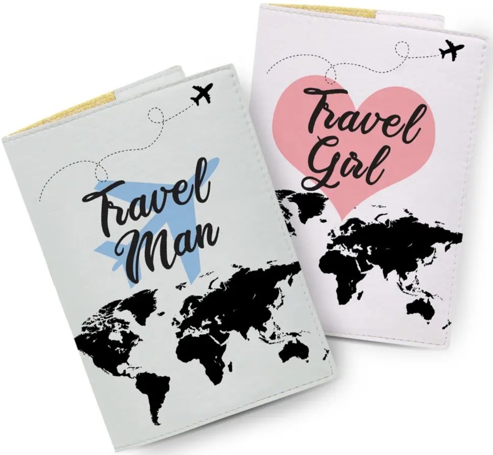 Набір обкладинок для паспорта Just Cover Travel Man and Girl