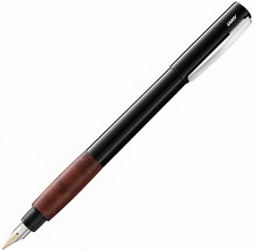 Чорнильна ручка Lamy Accent Brilliant BY чорна деревина бріара перо EF (дуже тонке)