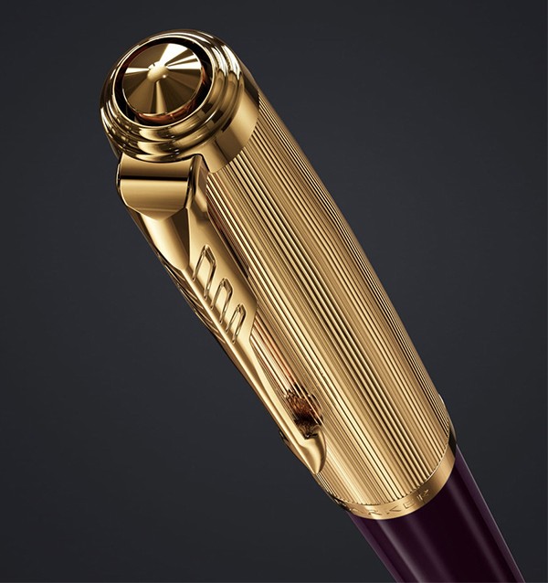 Чорнильна ручка Parker 51 Premium Plum GT FP18 фіолетова/золото перо F (тонке)