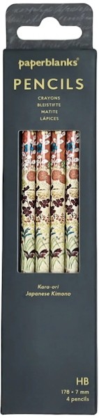 Набір графітних олівців Paperblanks Японське Кімоно Кара-орі HB