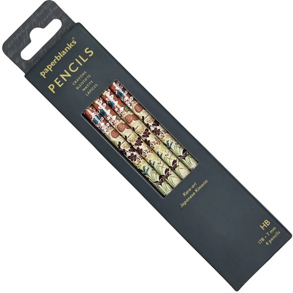 Набір графітних олівців Paperblanks Японське Кімоно Кара-орі HB