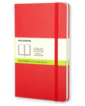 Блокнот Moleskine Classic середній 13 x 21 см нелінований червоний 1