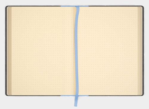 Блокнот Like U PRO в крапку Чорний з блакитним