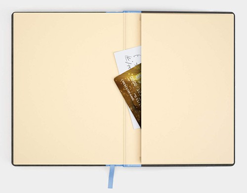 Блокнот Like U PRO в крапку Чорний з блакитним