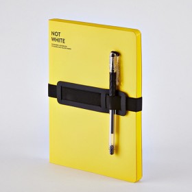 Блокнот Nuuna Not White Yellow 16,5 х 20 см з жовтими сторінками